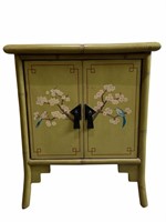 Asian Style Green Wood Night Stand