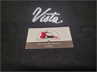 Vintage Vista Chrome Emblem