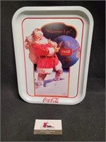 1990 Coca Cola Santa Claus Serving Tray