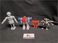 Lot of 4 Classic Transformers & Robot
