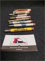 Lot of 10 Bullet Pencils