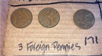 (3) Foreign Pennies