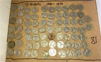 (72) Nickels 1940-1920