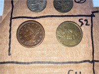 1851 One Cent; Sacagawea Dollar