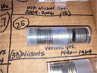 33 Nickels-Various Yrs. 1940-1964