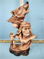 Native American wood carved figurine