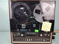 Akai X-1810D reel to reel & 8 track recorder with