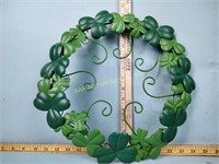 Metal St. Patrick's day wreath - new