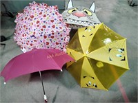 4 umbrellas including Tweety Bird - new