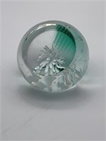 Channel Islands Teal Glass Paperweight