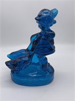 L.E. Smith Blue Geese Girl Tall Figurine