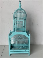 Vintage Tiffany Blue Tall Bird Cage