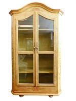 French Country Style Dome Top Curio, China Cabinet