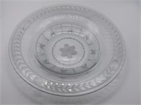 Antique Heisey Etched Shallow Bowl