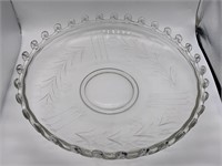 Elegant Period Lariant Large Glass Serving Bowl