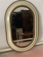 Vtg French Provencal Oval Mirror