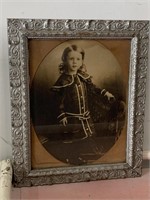 Framed Childs Portrait Circa 1800's