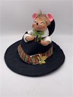 Annalee Mouse In Hat Doll