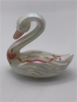 40th Anniversary Fenton Art Glass Swan