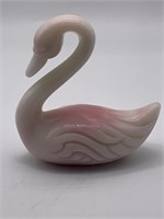 Vintage Fenton Rosaline Swan Figurine