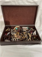 Jewelry Lot In Crate & Barrel Box