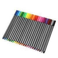 Fine Liner Colour Pens 0.4mm Pack of 24 pens