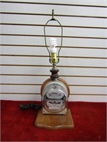 Vintage electric meter lamp.