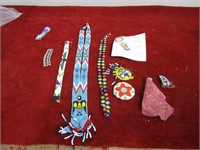 Beaded Native American style jewelry.