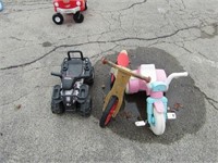 (3) Child's toys ride on.
