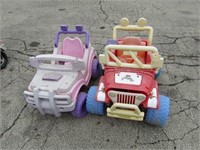 (2)Battery operated jeeps.