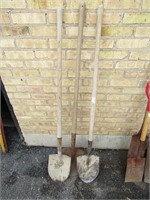 (3)Long handle shovels.