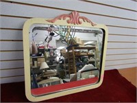 Painted vintage mirror. 26.25" by 24.25