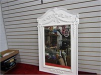 Vintage fancy paint mirror. Wall hanging.