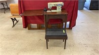 Coronado sewing machine with desk and sewing