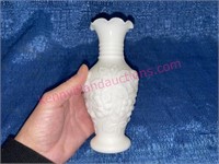 Imperial glass milk glass vase