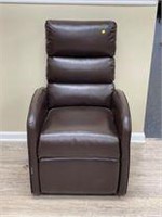 Power Lift Recliner Brown Leather