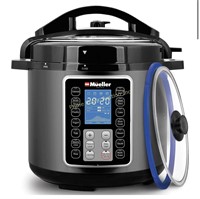 Mueller $358 Retail 6 Quart Pressure Cooker 10 in