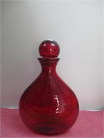 Large Red Decanter