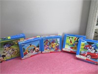 Lot 5  Disney Puzzels ( NEw & Used)