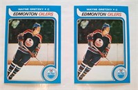 2 Wayne Gretzky mint REPRINT O-PEE-CHEE rookie