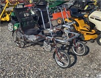 2 Sun Recumbent Bicycles w/Blackbird Quad Kit