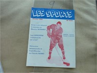 Revue  hockey 1954 Maurice richard, ouverture