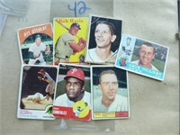 Lot vieille cartes de baseball année  1958-68