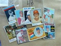 Lot vieilles cartes de baseball année 1958-68