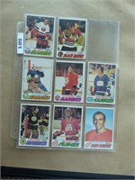 Cartes de  hockey 1977 o pee chee, gardiens de