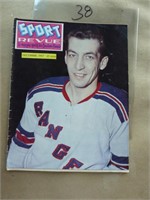 Revue  hockey 1957 Camille henry, couverture