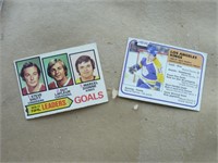 Cartes de  hockey Guy Lafleur, Marcel Dionne 1977