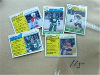 5 x cartes de hockey OPC Dionne, Gartner ++