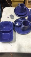 Blue dishes (some homemade)