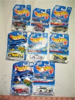 8pc HotWheels Die Cast Collector Cars - NOS